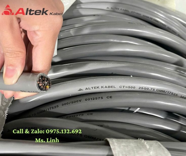 Cáp điều khiển 25 lõi đồng nguyên chất Altek Kabel